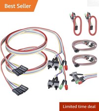 Durable 2-Pin ATX Power Switch Cable Set - 27 Inches with LED Indicator