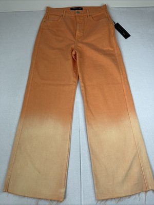 Veronica Beard Taylor Jeans High Rise Wide Leg Relaxed Size 30 Dusty Melon NWT