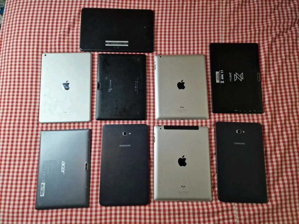 Joblot, bundle 9x Tablet Samsung, Ipad, Acer Etc Faulty For Parts Read Descripti - Image 2 of 4