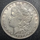 1899-S Morgan Silver Dollar $1 AU About Uncirculated