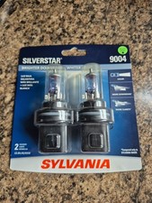 New - Sylvania Silverstar 9004 Halogen Lamps Bulbs 2-pack Road Legal