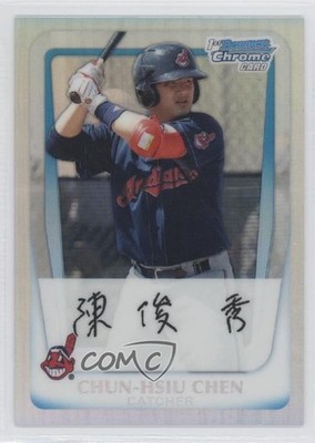 2011 Bowman Chrome Prospects Refractor 360/799 Chun-Hsiu Chen #BCP26 1b7
