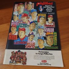 vintage 1974 philadelphia Phillies Magazine Program