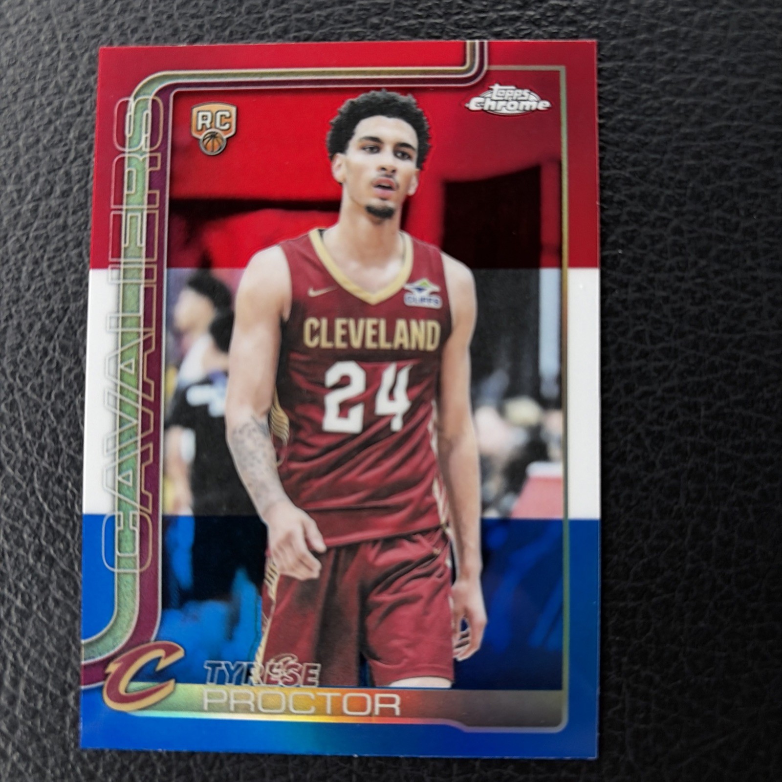2025-26 Topps Chrome Tyrese Proctor #300 Red White Blue Refractor