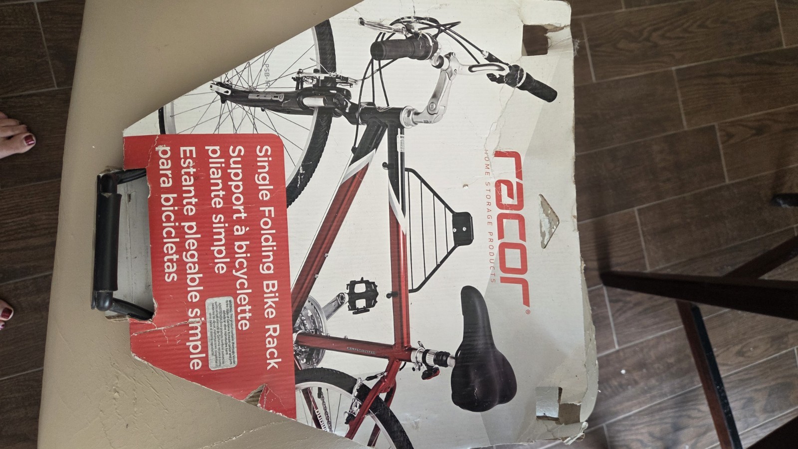 Racor Home Storage Product PSB-1R Single Folding Bike Rack N