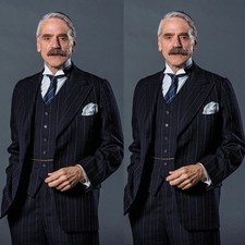 Men's Suit Striped Peak Lapel Formal Wedding Groom Casual Prom Coat Pant Vest