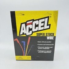 Accel 4041 Universal Super Stock Spark Plug Wire Set 90 Degree Boot 8mm Yellow
