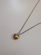 Muru Jewellery 18ct Gold Vermeil 925 Sterling Silver Heart Pendant Necklace