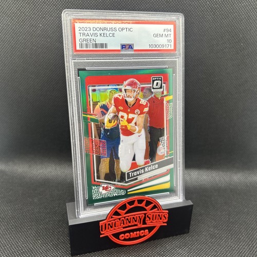 Travis Kelce - 2023 Donruss Optic - Green - 2/5 - PSA GEM MT 10