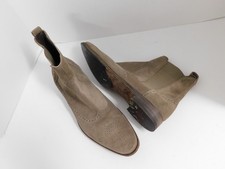 AQUATALIA Adrian Men Chelsea Boots Sand Beige Suede Leather 11.5us MADE IN ITALY Chelsea Suede Beige Boots for Men for sale | eBay main image 4