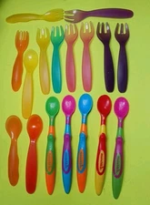 5 Munchkin Baby Spoons 3 Baby Spoons 9 Baby Forks Lot Of 17 Total Pieces 