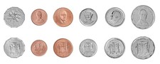 Jamaica 1 Cent - 10 Dollars 6 Pieces Set, 1991-2015, KM #64-190, X 10 PCS