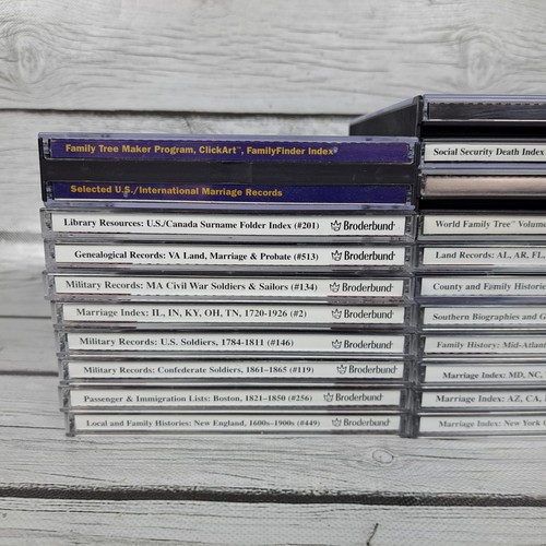 Family Tree Makers Family Archives CD-ROM by Broderbund Windows Mac Lot - Picture 3 of 10