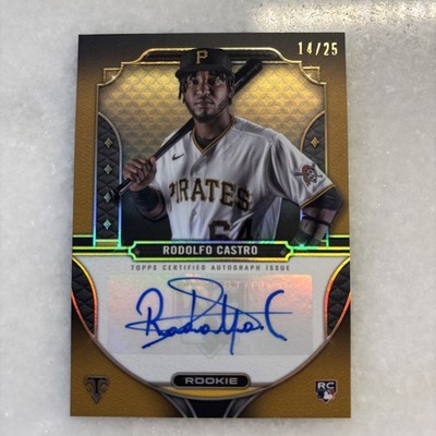 2022 Topps Triple Threads Rodolfo Castro Gold RPA /25 Rookie Auto SPP RC Rare