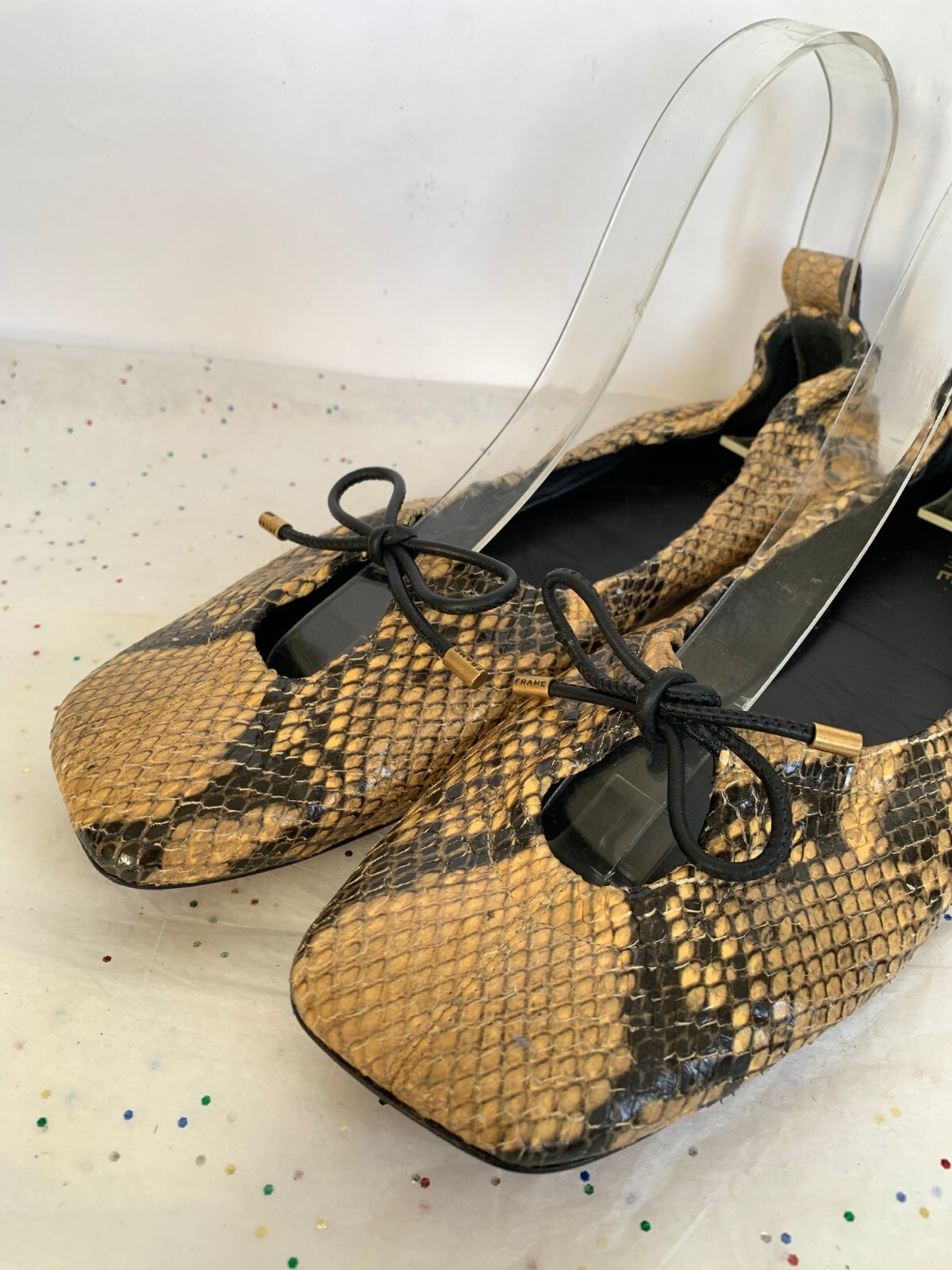 Frame Le Sunset Ballet Flats Python Multi Print B… - image 19