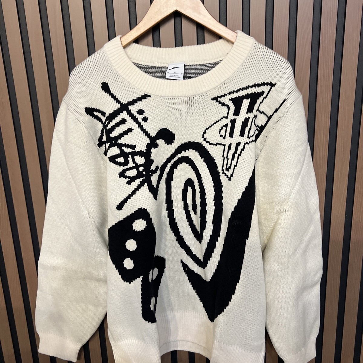 Stussy X Nike Icon Knit Sweater 'Natural' Size M | eBay Stussy X Nike Icon Knit Sweater 'Natural' Size M | eBay
