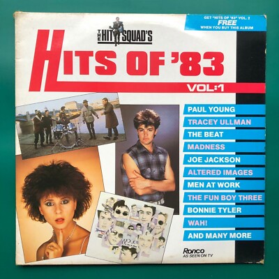 Hit Squad HITS OF '83 Vol. 1 & 2 New Wave Synth-pop Rock 2x LP Tracey Ullman U2