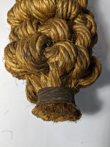 Vintage 1930's Handmade Hemp or Manilla Rope Boat Fender 20" Long x 4" Diameter - Picture 3 of 7