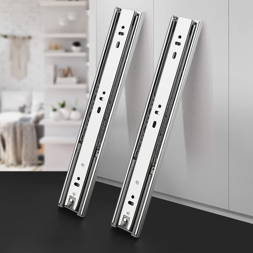 17mm 27mm 45mm Drawer Runner Draw Slide Soft Close / Push Open / Ball Bearing UK - Picture 17 of 36