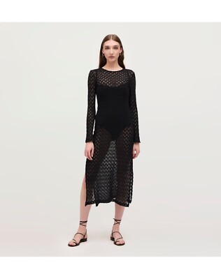 Hill House Home Enzo Dress Black Raschel Knit NWT XXL Dress