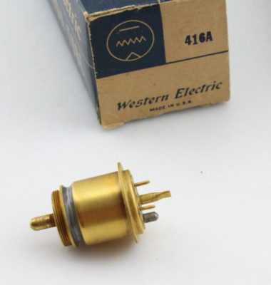 New Qty 1 Western Electric 416A Transmitting Triode 6.3V 1.18 Amp 1951 NOS USA