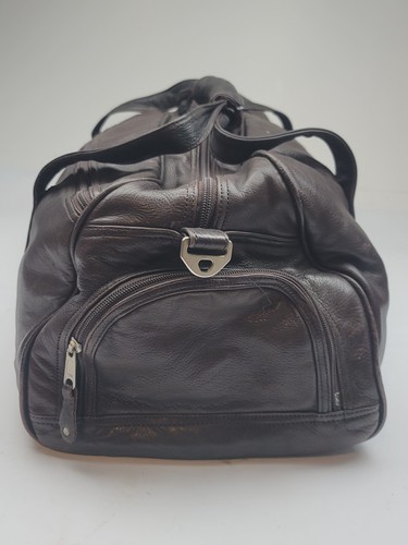 Canyon Outback Brown Leather 24" Duffel Bag Designed For FOOD CITY - Picture 7 of 24