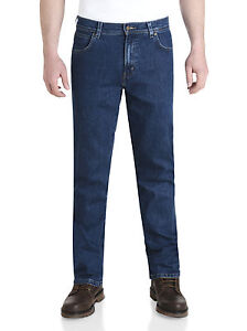 Wrangler Durable Stretch Denim Jeans Basic Regular Fit Stonewash Blue