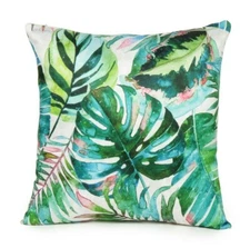 18"x18" Tropical Leaf Cushion Cover Outdoor Decorative Throw Pillow Covers Case