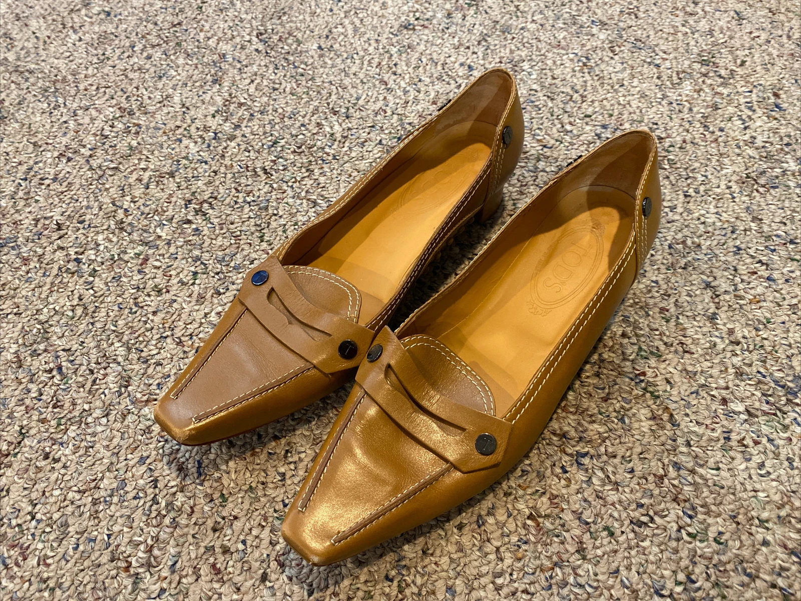 TOD’S Tod's decolte tacco basso pelle donna taglia:391 2