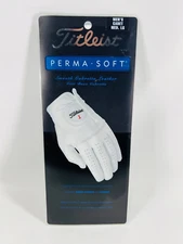 Titleist Perma-Soft 6584E-ML Left-Hand Med/Lg Men's Cadet Pearl Golf Glove NEW