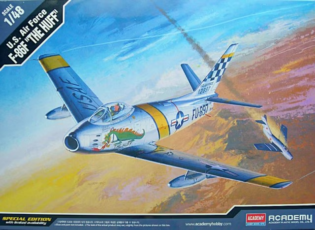Academy 1:48 USAF North American F-86F Sabre ""The Huff"" Skill Level 4 - 12234