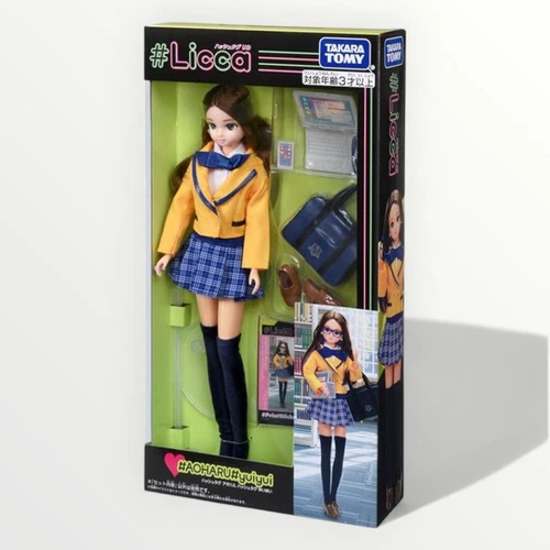 Licca Chan Doll #YuiYui #Aoharu Series 10.6in Takara Japan School Uniform NEW