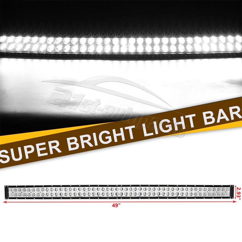 Cable de barra de luz LED cruvado para techo de 50" para Polaris Ranger 570/900/1000 XP tamaño completo Foto 2 de 4