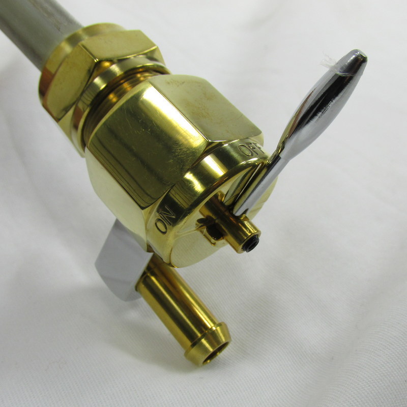 Chrome Hi Flow Petcock 22mm Right 90° Fuel Outlet For Harley 1976-2006 – Billet Proof Designs