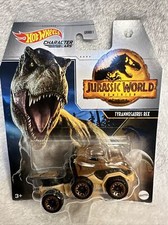 HOT WHEELS CHARACTER CARS JURASSIC WORLD DOMINION TYRANNOSAURUS REX 1/6. BNIB.