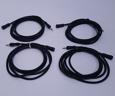 4 Headphone Extension Cables 3.5mm Male Female - 6 Feet Long Tested Working