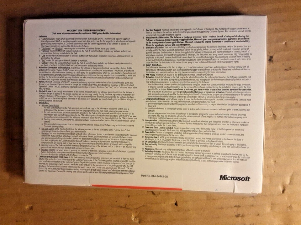 Microsoft Windows 7 Home Premium, 64-Bit OEM software - Image 3 of 4