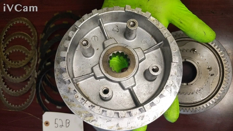 Embrague completo Kawasaki Ninja 250r con placas cubo de cesta 13087-1076 Foto 3 de 4