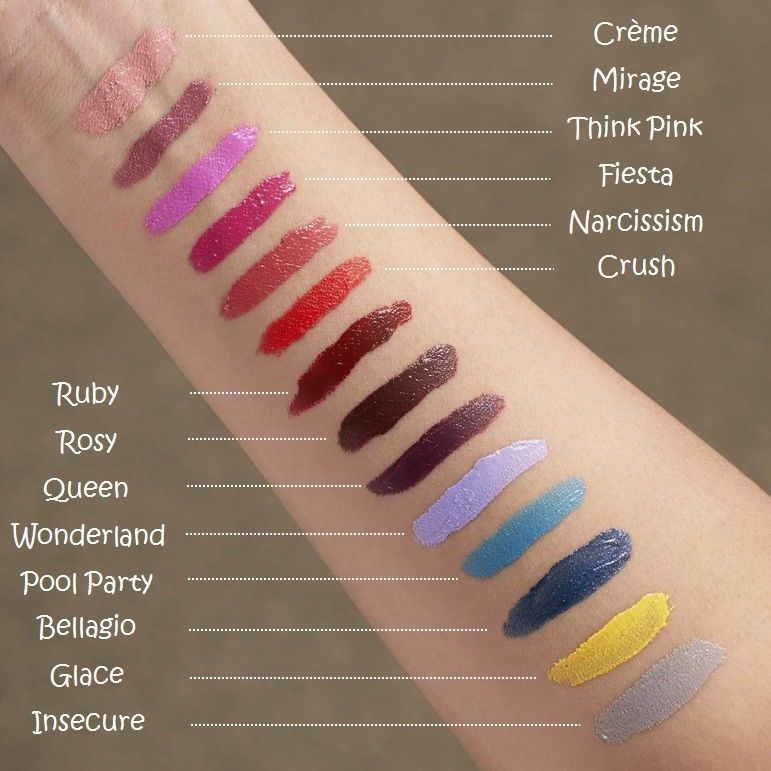 Ruby Kisses Matte Lip Lacquer Vivid Bold Lip Color Stain Lipstick