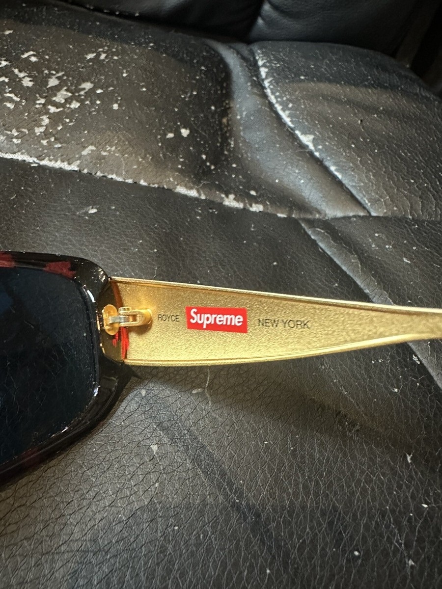 Supreme SS 2017 Royce Sunglasses Tortoise Gold Temples | eBay