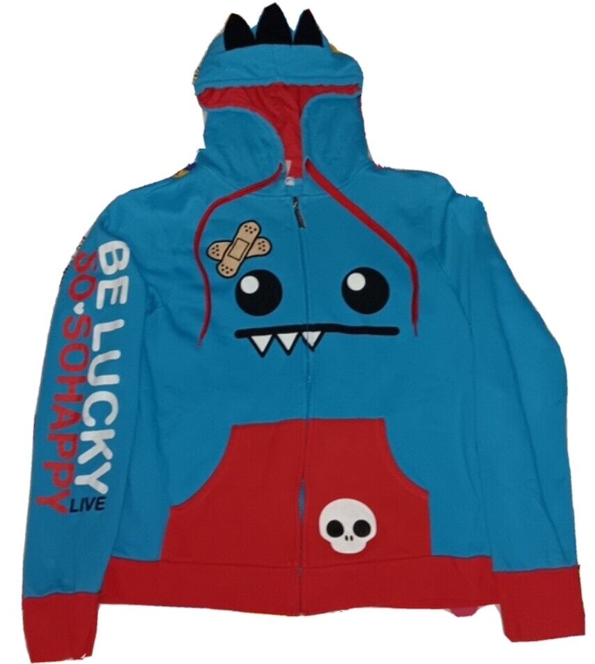 2012 So So Happy Ozzie Monster Hoodie Jacket Emo Vintage 2012 So So Happy Ozzie Monster Hoodie Jacket Emo Vintage