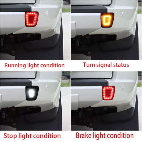 For Mitsubishi Pajero Montero 2006-2019 Rear Bumper Reflector Brake Tail Light - Picture 7 of 12