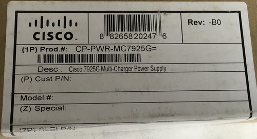 Cisco CP-PWR-MC7925G= Multi-Charger Power Supply New/Sealed - Picture 3 of 3