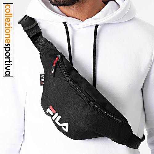 MARSUPIO TRACOLLA FILA WAIST BAG SLIM SMALL LOGO - 685174-002 col.nero |  eBay