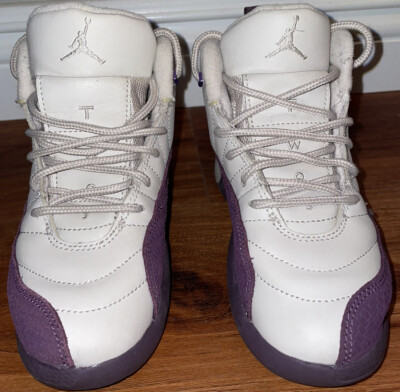 Nike Air Jordan 12 Retro PS Desert Sand, Purple 510816-001 Youth