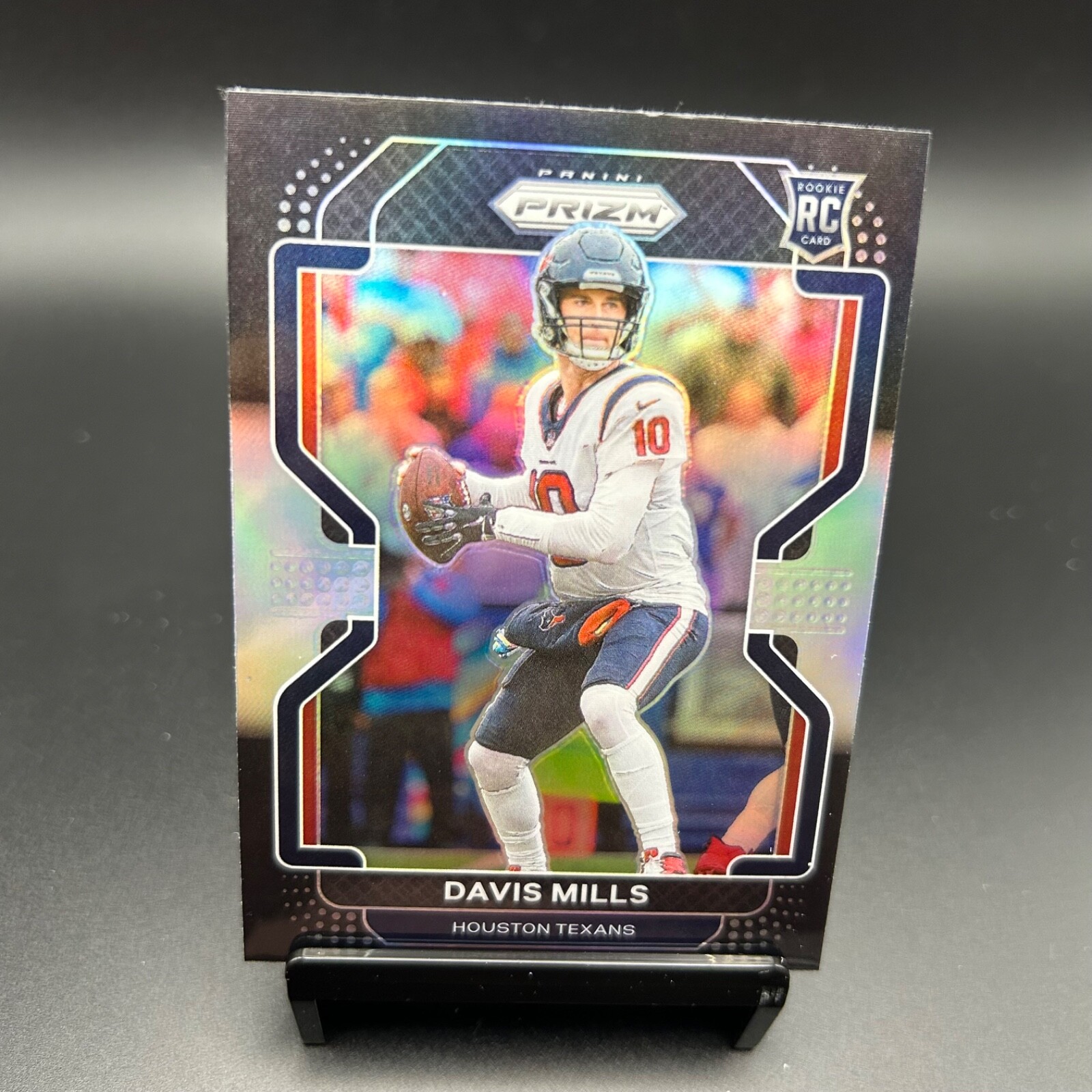 2021 Panini Chronicles #PB-15 Davis Mills Prizm Black Silver RC Houston Texans
