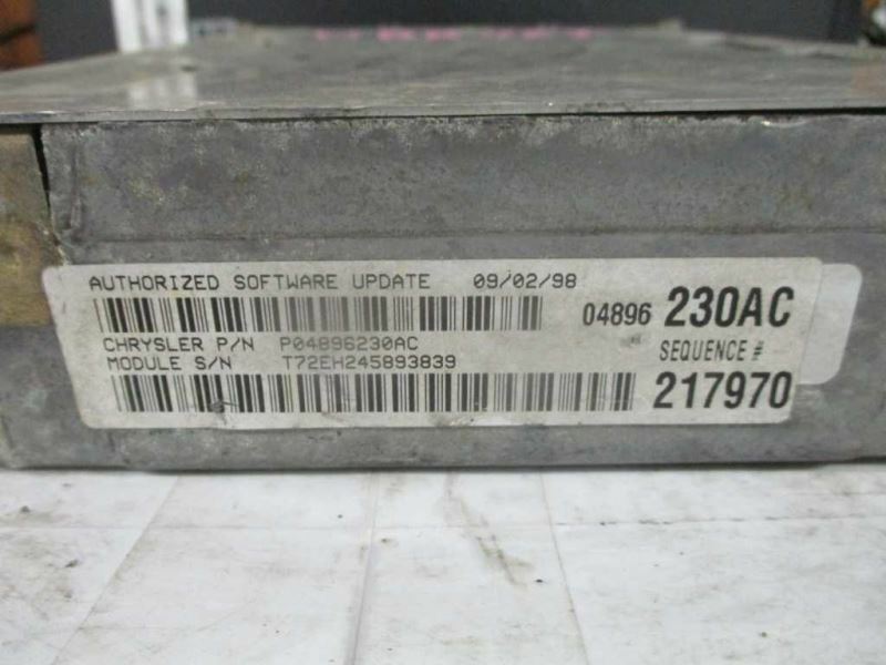 Engine ECM Control Module 2.7L Fits 99 CONCORDE 04896230AC