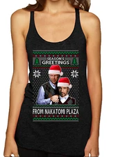 Seasons Greeting From Nakatomi Plaza TriBlend Racerback Tank Top