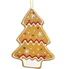 8"STPGOODS Gingerbread Christmas Tree Ornament Large Decorative Cookie Ornmament
