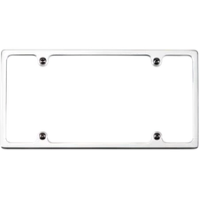 Billet Specialties 55020 - Slim Line License Plate Frame without - Polished